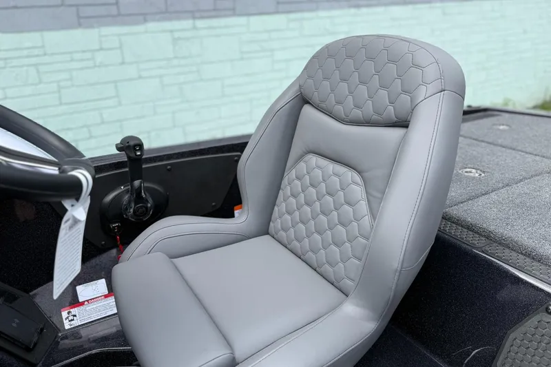 Slide: The Image of Gray leather seat in iKon vls20 boat, model year 2026. - 11
