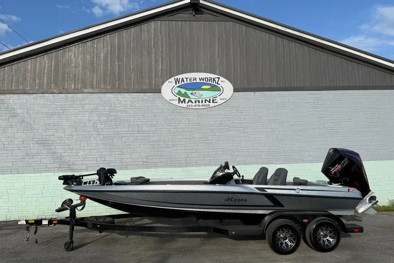 The Image of iKon VLX21 boat 2026 in front of Water Workz Marine building. - 1