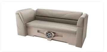 Slide: The Image of Avalon VTX Quad Fish 2025 boat seat in beige. - 10