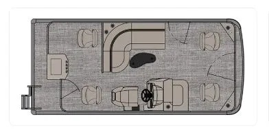 Slide: The Image of 2025 Avalon VTX Quad Fish pontoon boat layout. - 9