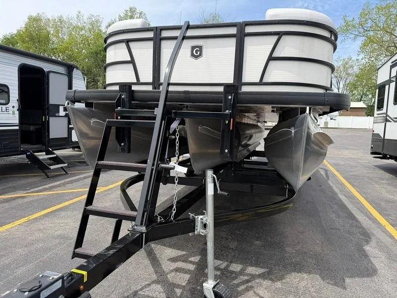Slide: The Image of 2024 Godfrey Pontoons 2286 SFL on trailer, side view. - 3