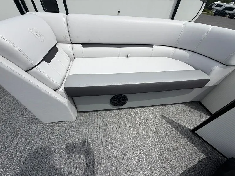 Slide: The Image of 2024 Godfrey Pontoons 2286 SFL interior seating area. - 9