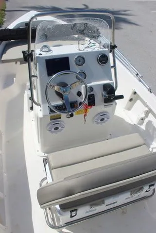 Slide: The Image of 2024 Key West 1720 Center Console boat dashboard. - 10