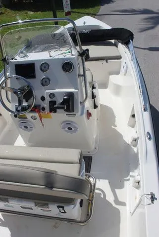 Slide: The Image of 2024 Key West 1720 Center Console boat interior view. - 12
