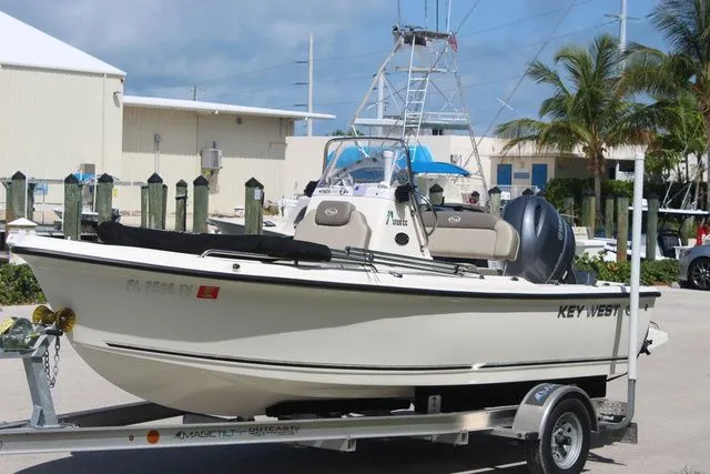 Slide: The Image of 2024 Key West 1720 Center Console boat on trailer. - 3