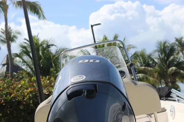 Slide: The Image of 2024 Key West 1720 Center Console boat with outboard motor. - 6
