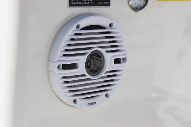 Slide: The Image of Speaker on Key West 1720 Center Console boat, model 2024. - 9