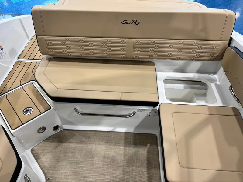 Slide: The Image of Interior of Sea Ray SPX 210 boat, model year 2026. - 27