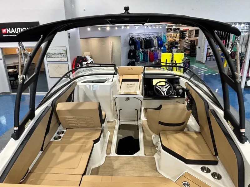 Slide: The Image of Interior view of the 2026 Sea Ray SPX 210 boat. - 29