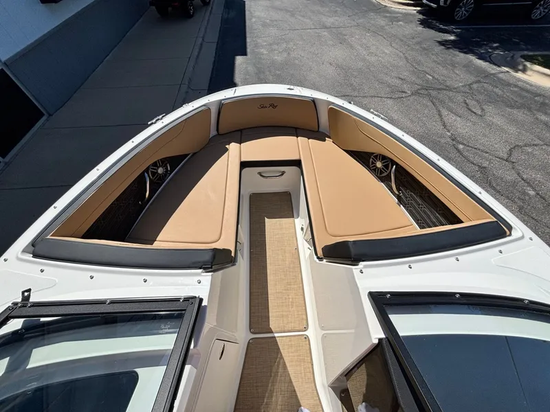 Slide: The Image of Interior view of Sea Ray SPX 210 boat, model year 2026. - 35
