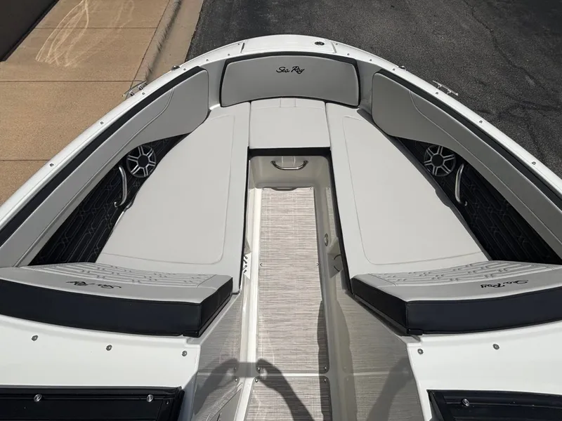 Slide: The Image of Interior view of Sea Ray SPX 210 boat, model year 2026. - 14
