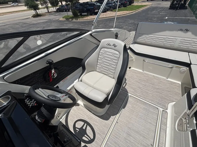 Slide: The Image of Interior of Sea Ray SPX 210 boat, model year 2026. - 15