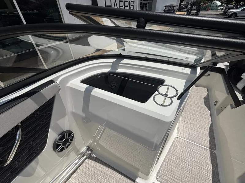 Slide: The Image of Interior of 2026 Sea Ray SPX 210 with modern features. - 17