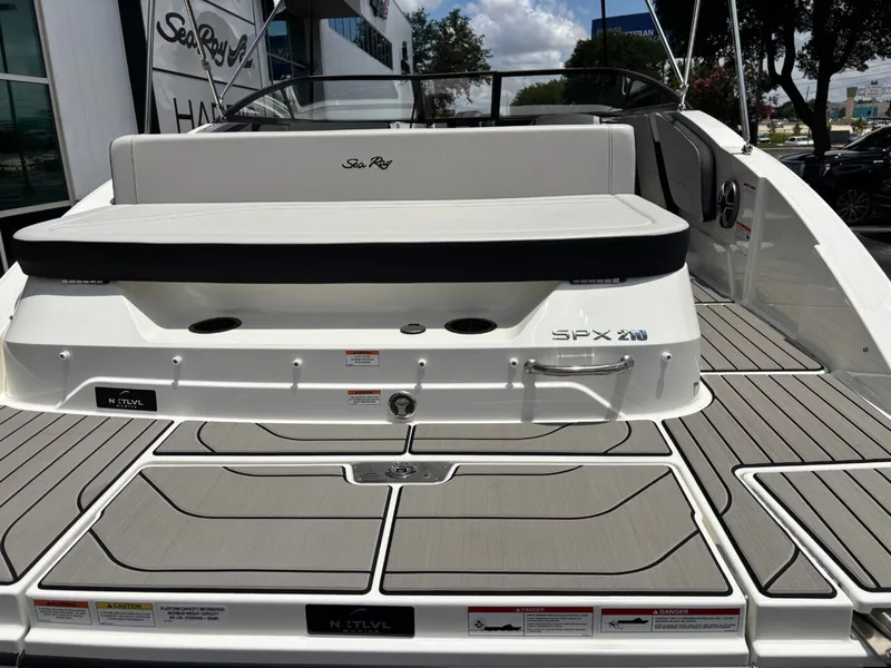 Slide: The Image of Rear view of Sea Ray SPX 210 boat, 2026 model. - 24