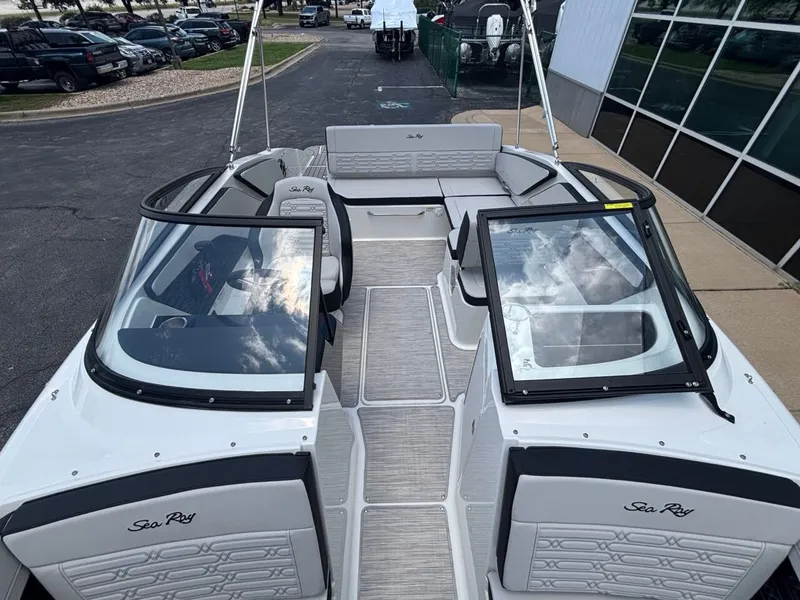 Slide: The Image of Interior view of the 2026 Sea Ray SPX 210 boat. - 9
