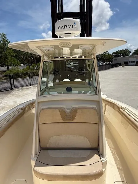 Slide: The Image of 2017 Scout 275 LXF with Garmin equipment, front view on a sunny lot. - 14