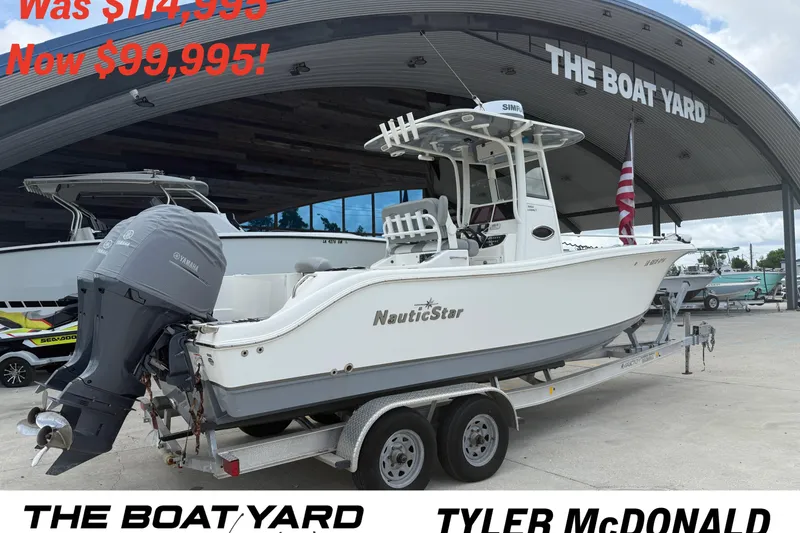 The Image of 2021 NauticStar 2602 Legacy boat on trailer, discounted price at The Boat Yard. - 1