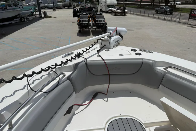Slide: The Image of 2021 NauticStar 2602 Legacy boat interior with seating and equipment. - 14
