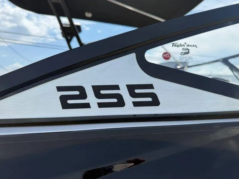 Slide: The Image of Close-up of Scarab 255 ID Wake Ed boat, 2018 model. - 19