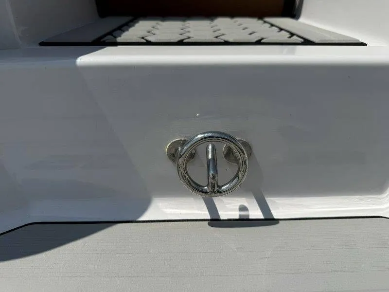 Slide: The Image of Close-up of a 2018 Scarab 255 ID Wake Ed boat detail. - 23
