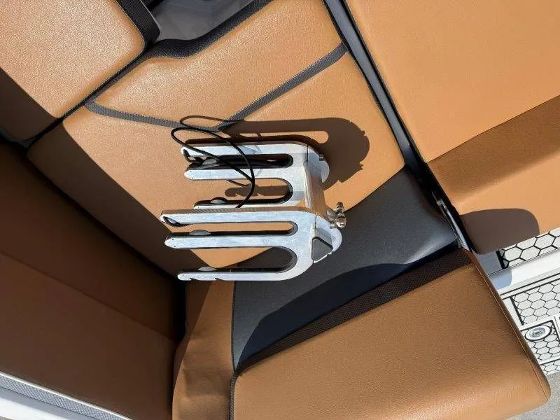 Slide: The Image of Anchor on brown seat of a 2018 Scarab 255 ID Wake Ed. - 47