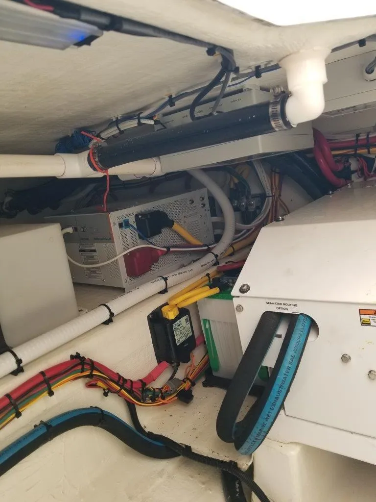 Slide: The Image of Interior view of 2021 Southport 33 DC with wiring. - 28
