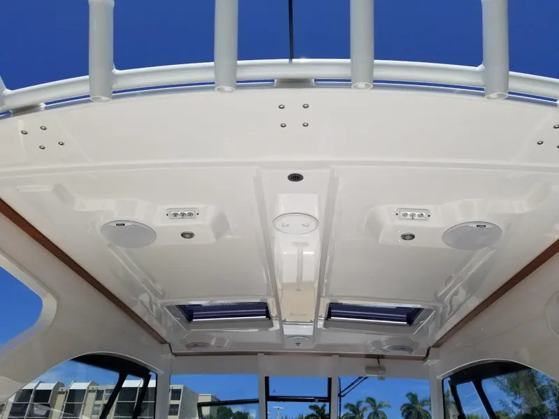 Slide: The Image of Interior view of Southport 33 DC 2021 boat deck. - 3