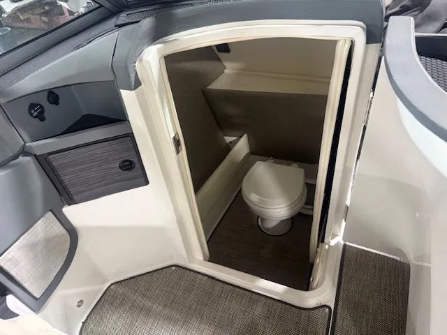 Slide: The Image of Interior of a 2017 Cobalt R7 featuring a toilet. - 7