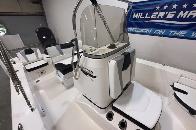 Slide: The Image of Interior view of the 2026 Robalo 206 Cayman boat. - 13