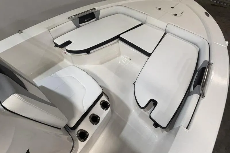 Slide: The Image of Interior view of the 2026 Robalo 206 Cayman boat. - 14
