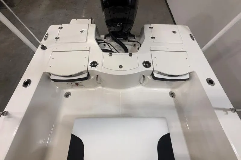 Slide: The Image of Interior view of 2026 Robalo 206 Cayman boat deck. - 5