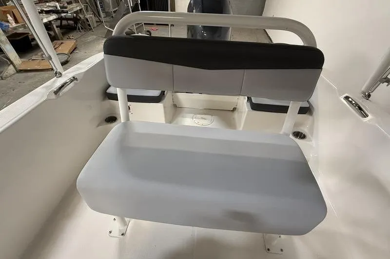 Slide: The Image of Interior view of the 2026 Robalo R160 Center Console boat. - 10