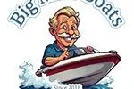 Slide: The Image of Cartoon man driving a boat with "Big Boy Boats" text, 2005 Monterey 248LS Montura Bowrider. - 29