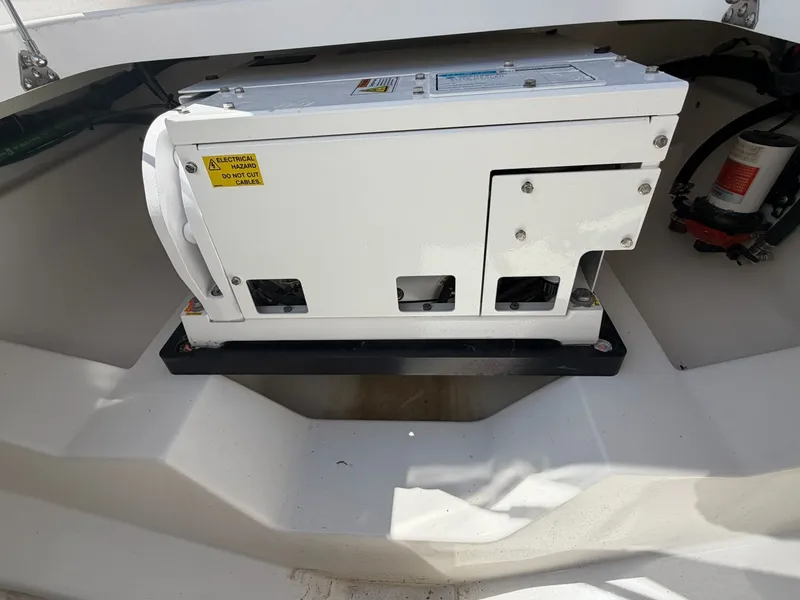 Slide: The Image of Electrical unit in Everglades 335 Center Console 2024 boat. - 38