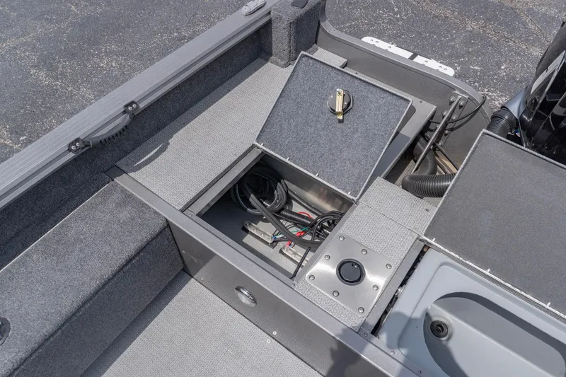 Slide: The Image of Interior view of 2026 G3 Angler V21 F with storage compartment. - 26