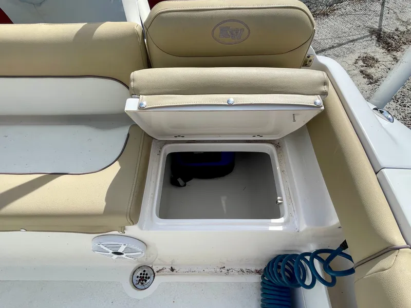 Slide: The Image of Storage compartment on a 2017 Key West 239 FS boat. - 25