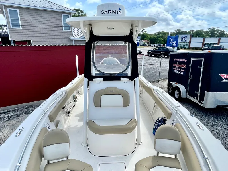 Slide: The Image of Interior view of a 2017 Key West 239 FS boat with Garmin equipment. - 35