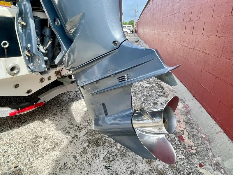 Slide: The Image of Outboard motor of a 2017 Key West 239 FS boat. - 44