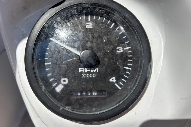 Slide: The Image of Tachometer of 2006 Catalina 320 showing RPM in thousands. - 19