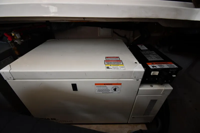 Slide: The Image of Kohler generator in 2003 Sea Ray 360 Sundancer boat engine compartment. - 51