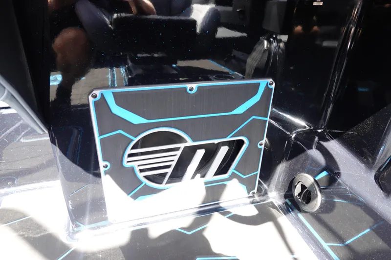 Slide: The Image of 2024 Malibu Wakesetter 23 MXZ interior detail with sleek design and modern accents. - 19
