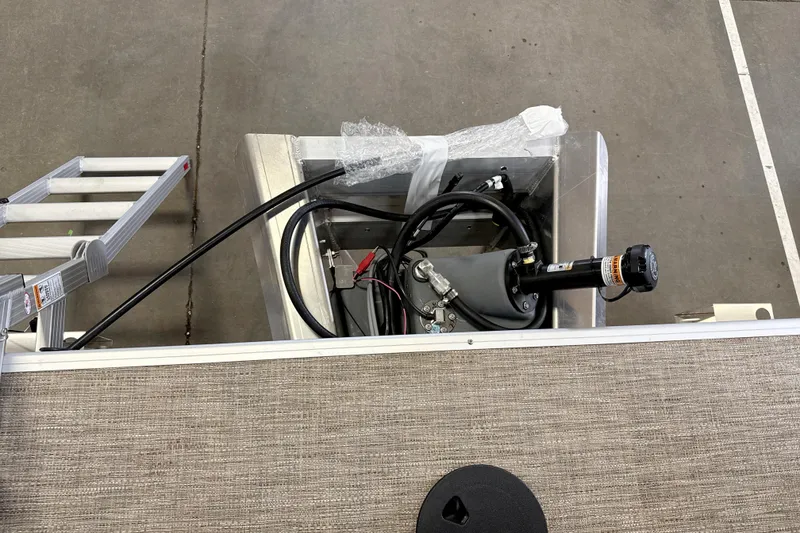 Slide: The Image of Hydraulic system of 2026 Godfrey EX 1880 CX boat, featuring cables and components. - 9