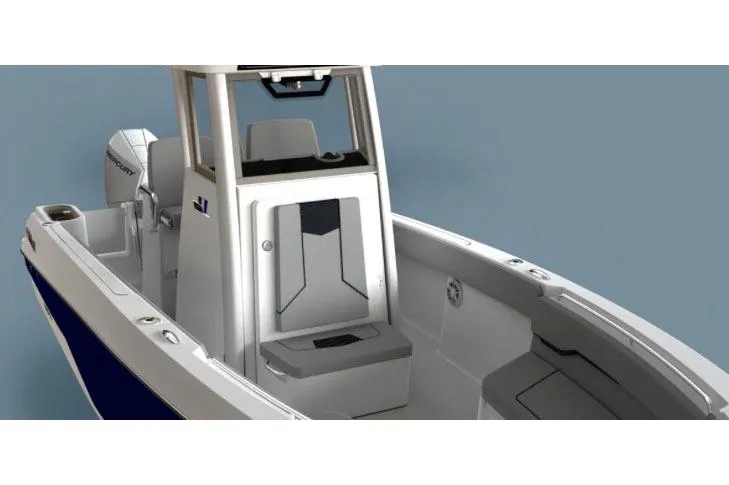 Slide: The Image of Manufacturer Provided Image: 2026 Wellcraft 243 Fisherman boat interior with modern design and seating. - 5