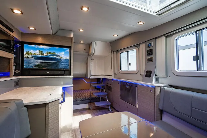 Slide: The Image of Luxurious interior of 2019 Formula 430 All Sport Crossover with modern amenities and sleek design. - 37