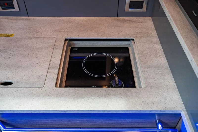 Slide: The Image of Modern kitchen stove in 2019 Formula 430 All Sport Crossover boat. - 38
