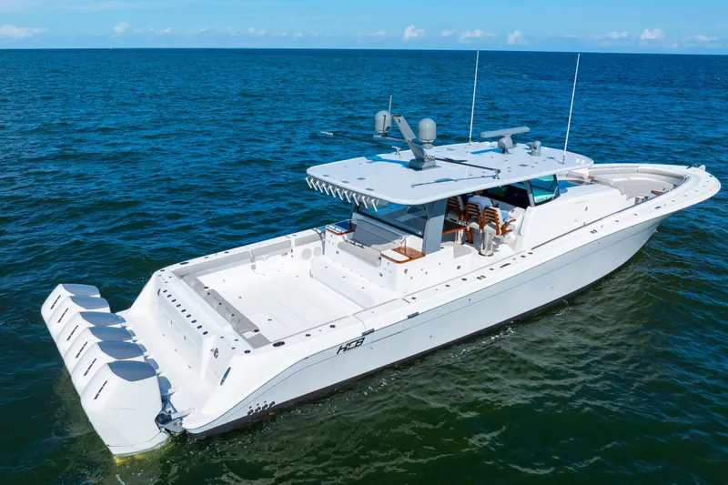 Slide: The Image of Luxury 2027 HCB 65 Estrella yacht cruising on open sea. - 6