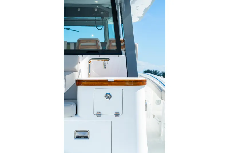 Slide: The Image of Luxury HCB 65 Estrella yacht interior detail, featuring sleek design and modern amenities, 2027 model. - 66
