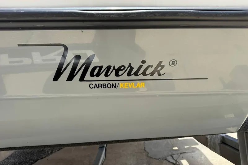 Slide: The Image of 2023 Maverick 18 HPX-V boat with carbon and Kevlar construction. - 13