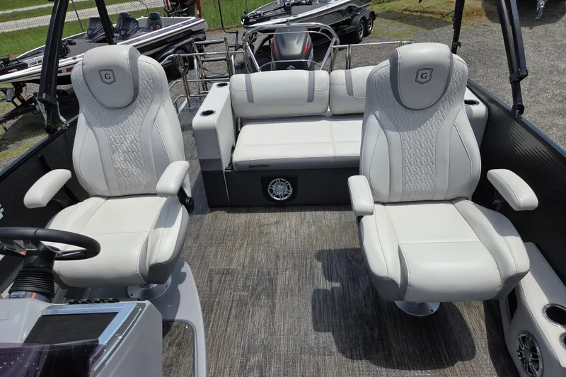 Slide: The Image of 2020 Godfrey AquaPatio 235 UL interior with plush seating and modern design. - 17