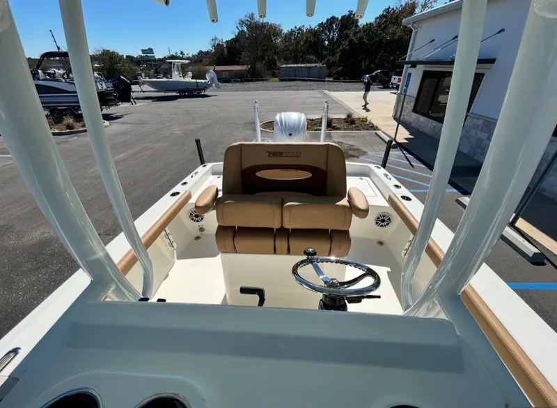 Slide: The Image of Interior view of the 2026 Pathfinder 2400 TRS boat. - 13